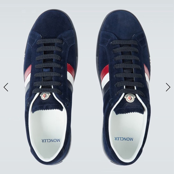 Moncler - Authentic new Monaco suede sneakers (size EU 41/US 8) - NWT - Picture 4 of 9